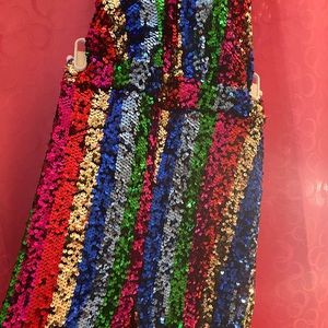 Sequin Halter One piece Pants